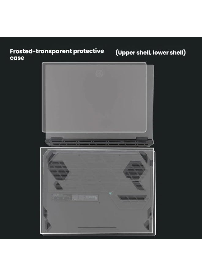 Laptop Case Compatible with ASUS TUF Gaming F16 2025 (FX608L) 16 inch, Ultra-thin Clear Frosted Top Shell and Bottom Shell Full Protection Protective Cover - Image 2